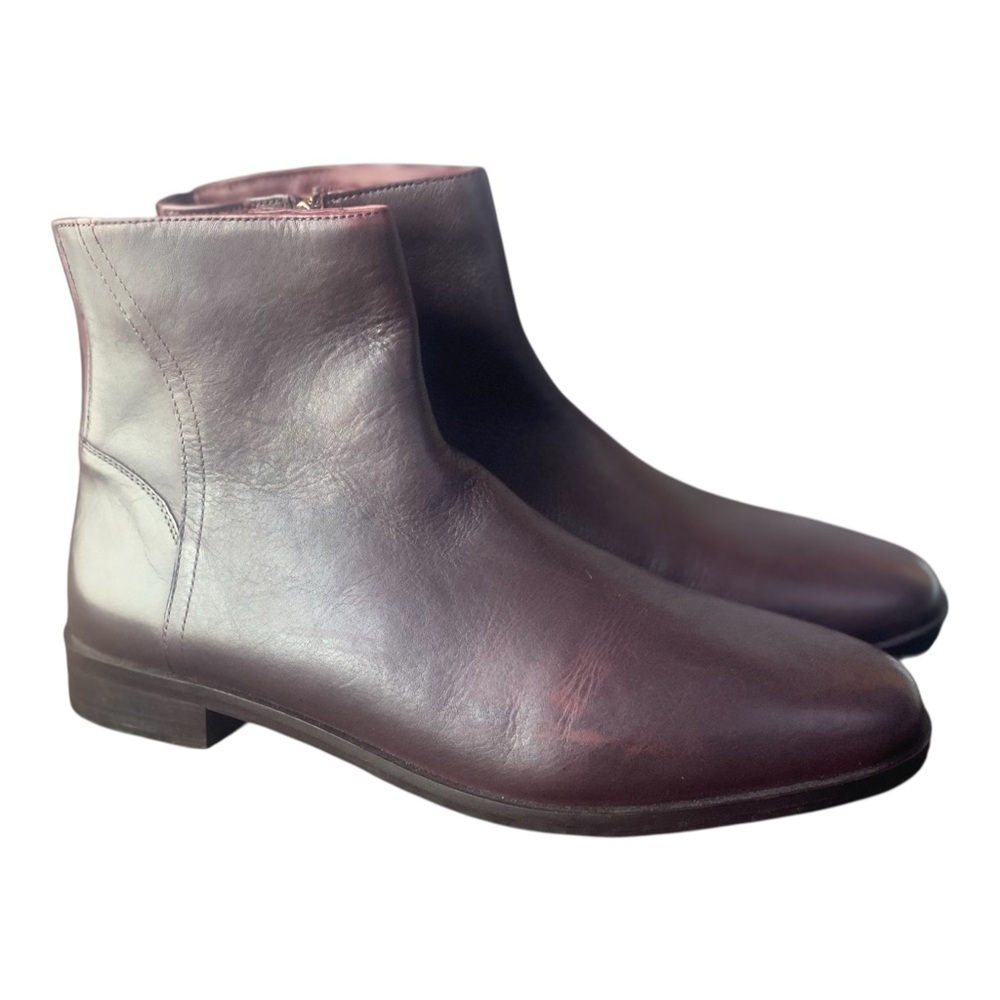 Trotters  Leather Boots Wine Color woman’s Size 9M
